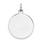 Sterling Silver Disc Round Charm 0.027" 17.5mm Jewerly 21mm x 19mm